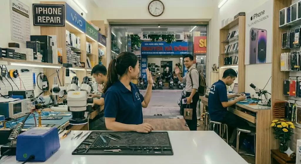 Sửa Điện Thoại Gần Chợ Xốm