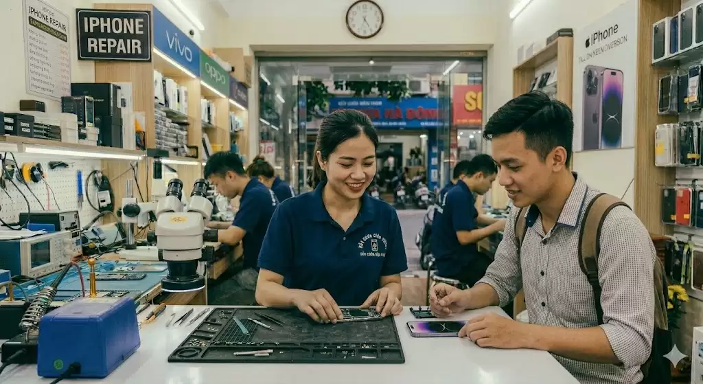 Sửa Điện Thoại Gần Chợ Xốm