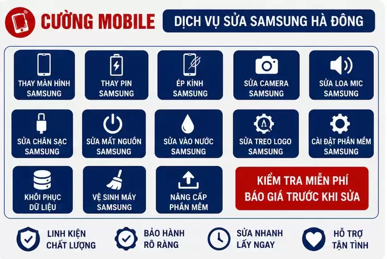 Sửa Samsung Hà Đông Uy Tín