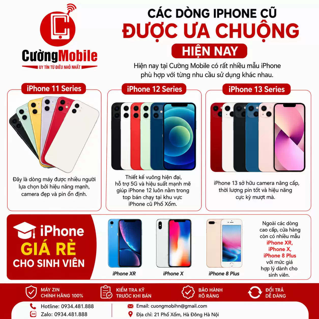 Mua iPhone Văn Quán Giá Tốt, Uy Tín Tại Cường Mobile
