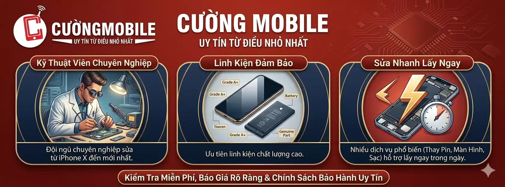 Sửa iPhone Cường Mobile – Địa Chỉ Sửa iPhone Uy Tín