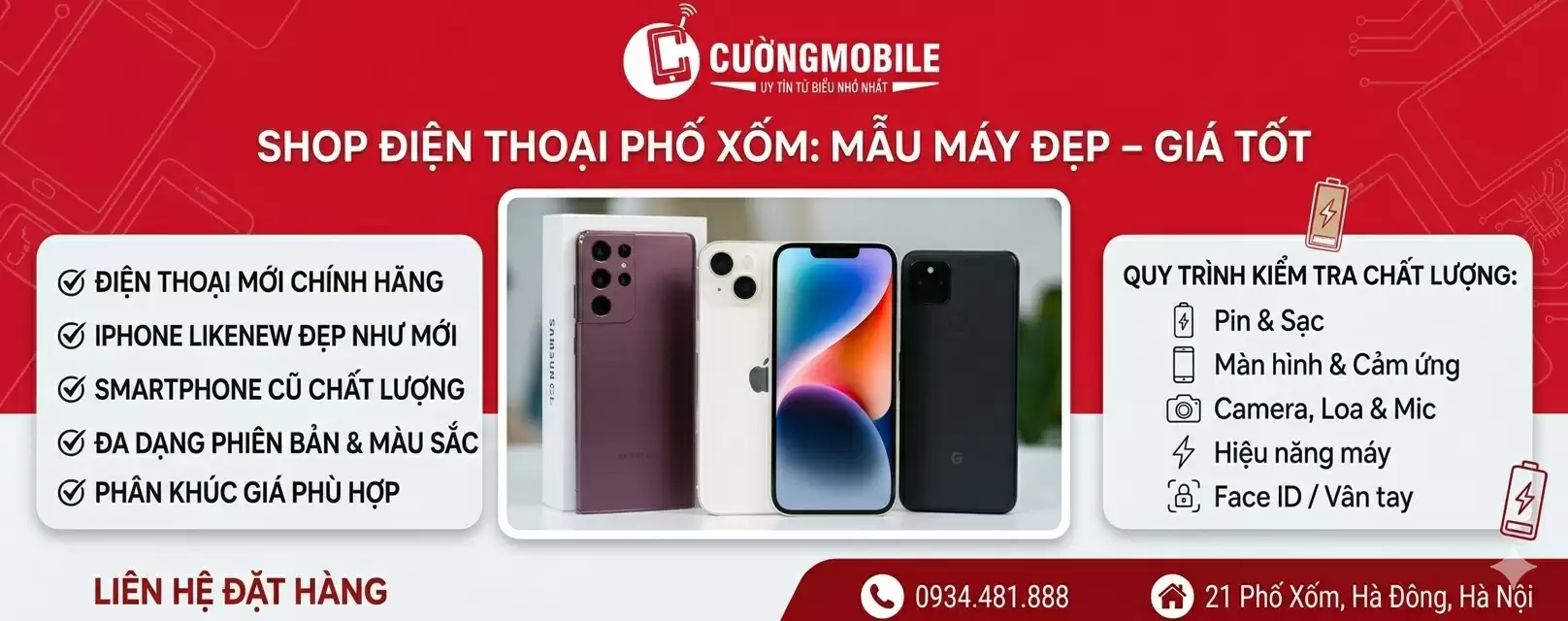 Shop Điện Thoại Phố Xốm – Cường Mobile Địa Chỉ Được Nhiều Khách Hàng Lựa Chọn