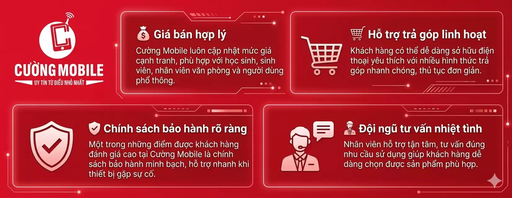 Cường Mobile – Địa Chỉ Mua Điện Thoại Chính Hãng – Uy Tín