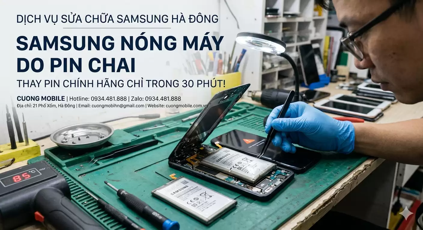 🔋 Thay Pin Samsung Hà Đông Uy Tín, Pin Bền, Hỗ Trợ Nhanh Tại Hà Nội