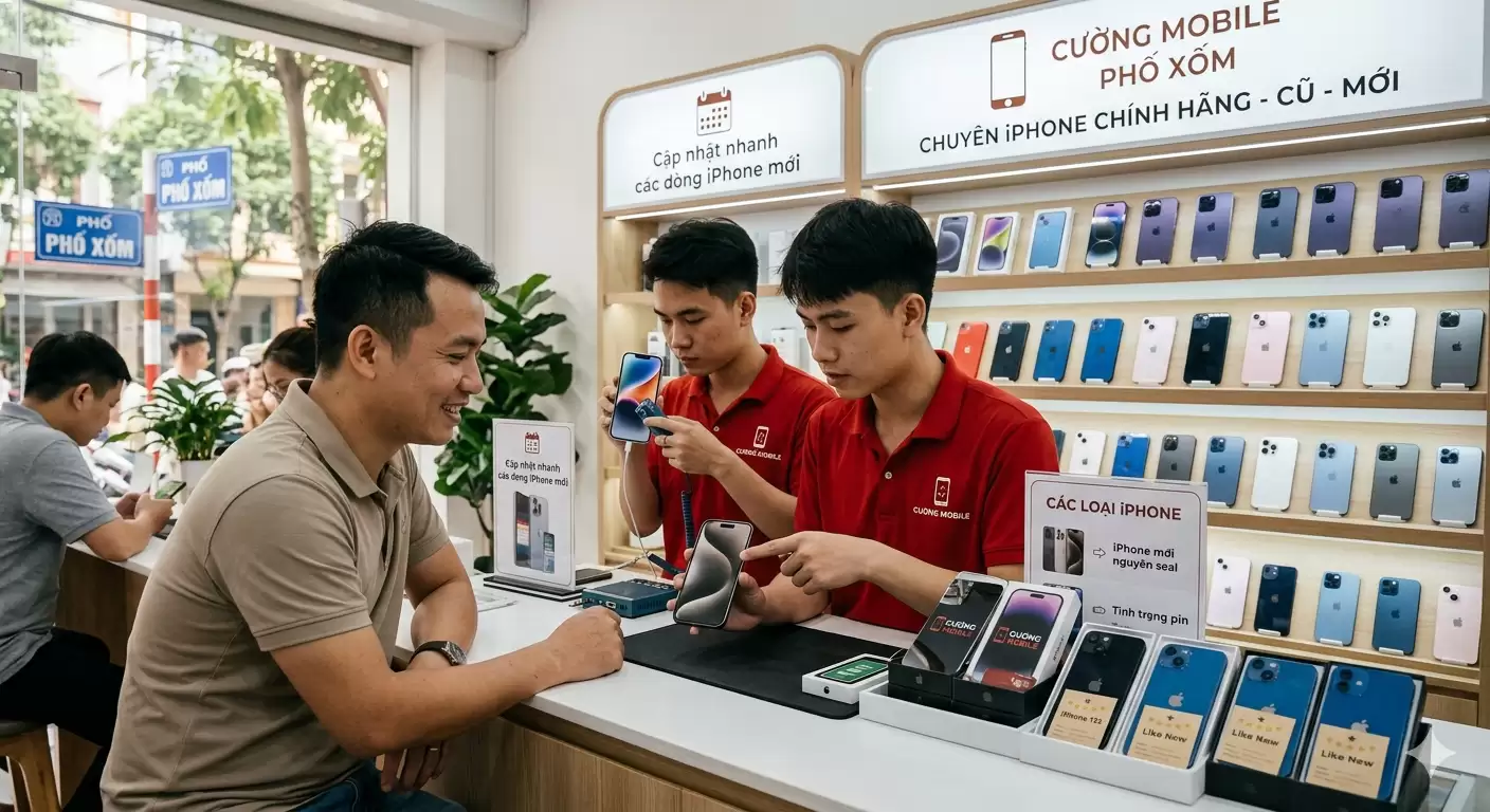 Mua iPhone Tại Cường Mobile Phố Xốm – Địa Chỉ Uy Tín Được Nhiều Khách Hàng Tin Chọn