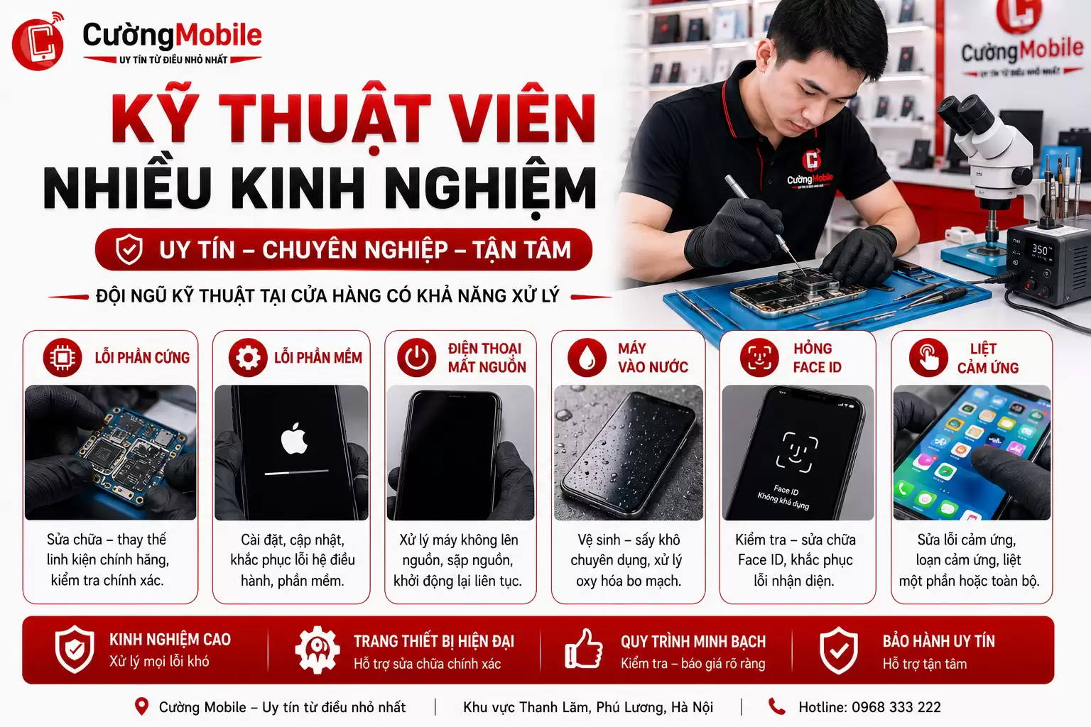 Kỹ thuật chuyên nghiệp tại Cường