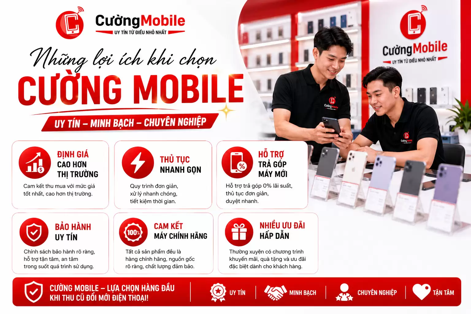 Những lợi ích khi chọn Cường Mobile