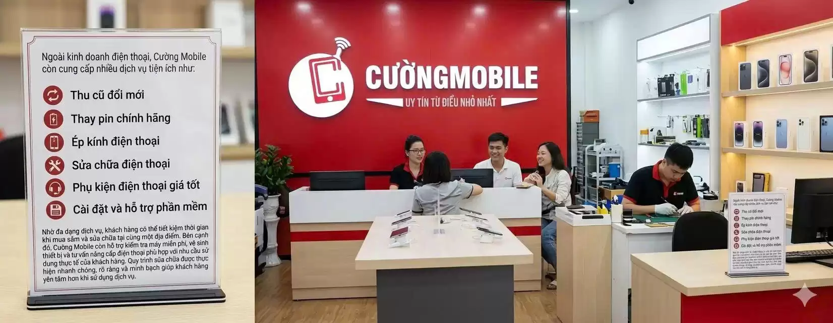 Cửa hàng điện thoại uy tín khu vực Quang Lãm