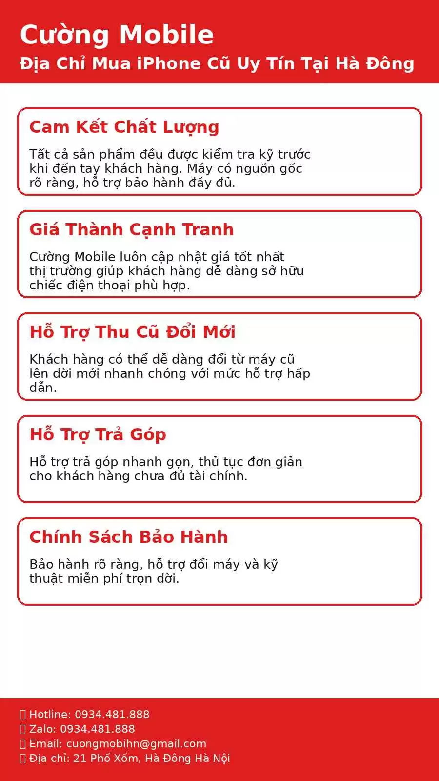 iPhone Cũ Phố Xốm Giá Rẻ, Uy Tín Tại Cường Mobile