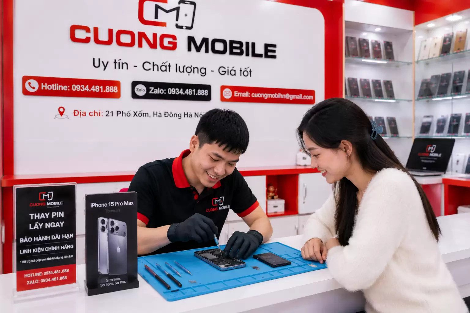 Sửa điện thoại gần tôi Hà Đông